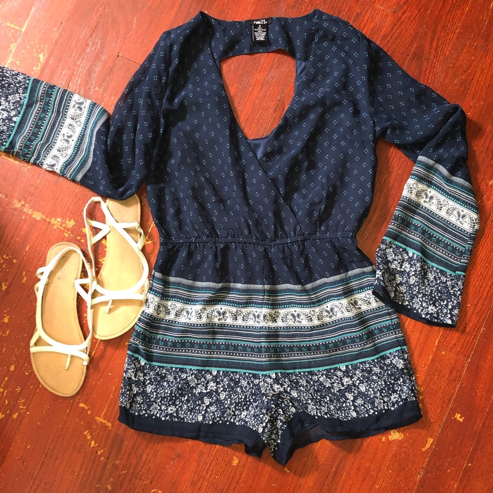 RUE21 open back romper